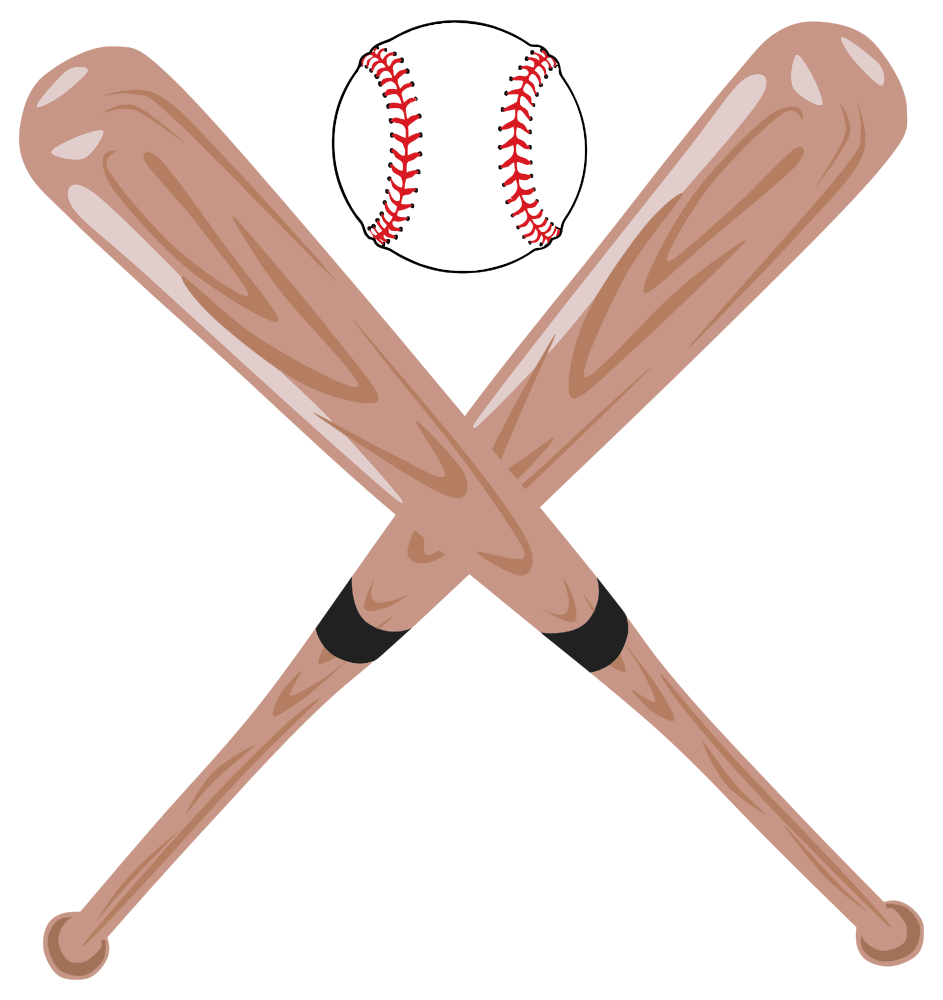 OnlineLabels Clip Art - Baseball Illustration